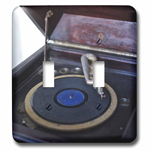 3dRose lsp-56781-2 Vintage Record Player Double Toggle Switch