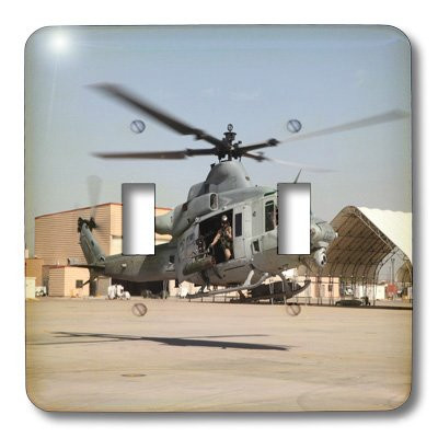 3dRose LLC lsp-100487-2 Marine Helicopter Double Toggle Switch