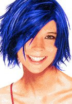 3oz_ Can of Temporary Spray In Hair Color Blue