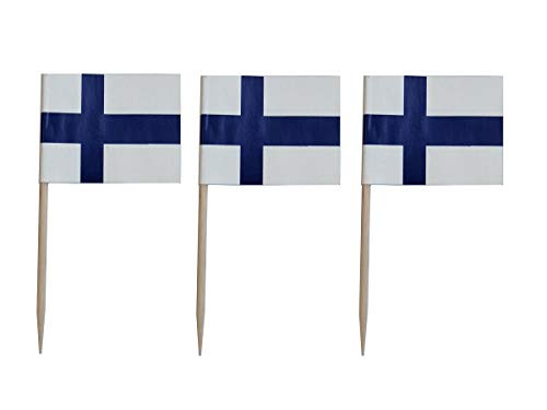 JAVD CYPS 100 Pcs Finland Flag Finland Toothpick Flag Small Mini Stick Cupcake Toppers Finland FlagsCountry Picks Party Decoration Celebration Cocktail Food Bar Cake Flags JAVD CYPS 100 Pcs Finland Flag Finland Toothpick Flag Small Mini Stick Cupcake Toppers Finland FlagsCountry Picks Party Decoration Celebration Cocktail Food Bar Cake Flags