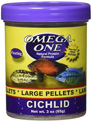Omega One Super Color Floating Cichlid Pellets 8mm Large Pellets 3 oz