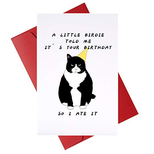 Cat Birthday Greeting Card for Couple Funny B-day Greeting Card for Friends Happy Birthday Card for Parents Cat Birthday Greeting Card for Couple Funny B-day Greeting Card for Friends Happy Birthday Card for Parents