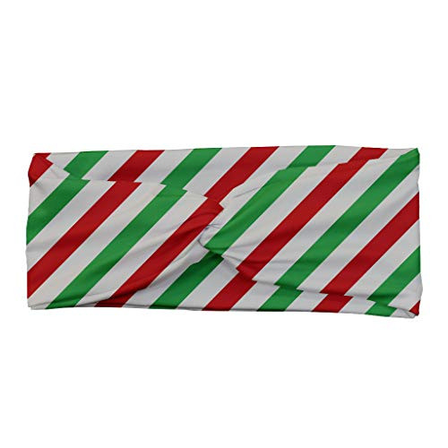 Shimmer Anna Shine Christmas Holiday Headbands Red and Green Striped Christmas Candy Twist
