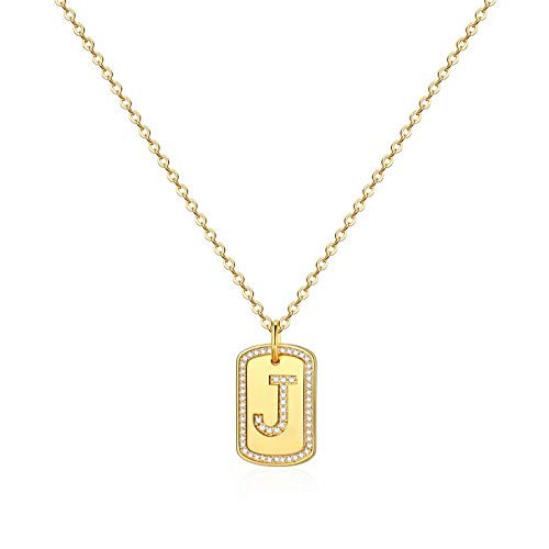 IEFWELL Gold Initial Necklaces for Girls Women 14K Gold Plated Cubic Zirconia Letter J Necklaces for Women Gold Letter Pendant Necklaces Gold Jewelry IEFWELL Gold Initial Necklaces for Girls Women 14K Gold Plated Cubic Zirconia Letter J Necklaces for Women Gold Letter Pendant Necklaces Gold Jewelry