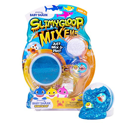 Baby Shark Slimygloop MixEMS by Horizon Group USA Mix in Baby Shark and Figurines to Make Your Own Gooey Slimy Stretchy Putty Slime Blue Baby Shark Slimygloop MixEMS by Horizon Group USA Mix in Baby Shark and Figurines to Make Your Own Gooey Slimy Stretchy Putty Slime Blue