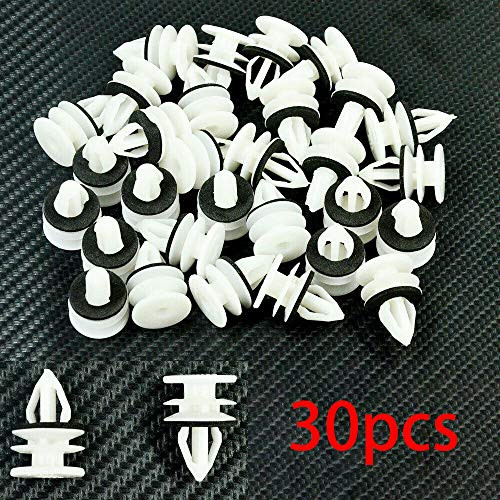 Tbrand 30 PCS Door Panel Clip wSealer Trim Retainer 11519031 Compatible with GMC Envoy Hummer H2 H3 Cadillac Chevrolet Pontiac Saab Saturn