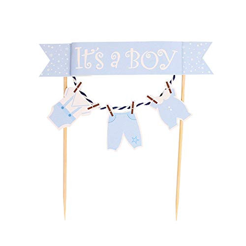 Unimall Its a Boy Bule New Born Baby Cake Topper Baby Cloth Cake Topper Picks Cupcake Topper for Boy Birthday Party Supply Baby Shower Favors Unimall Its a Boy Bule New Born Baby Cake Topper Baby Cloth Cake Topper Picks Cupcake Topper for Boy Birthday Party Supply Baby Shower Favors