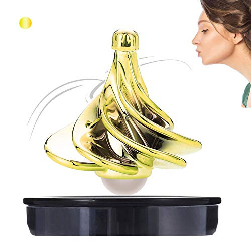 DESIRED Spinning Top Wind Gyro - The Original Tornado Tops Wind Gyro Based Spinning Tops for Kids and Adults Wind Blow Turn Gyro Stress Relief Toy for Kids and Adults  Unique Gift Golden