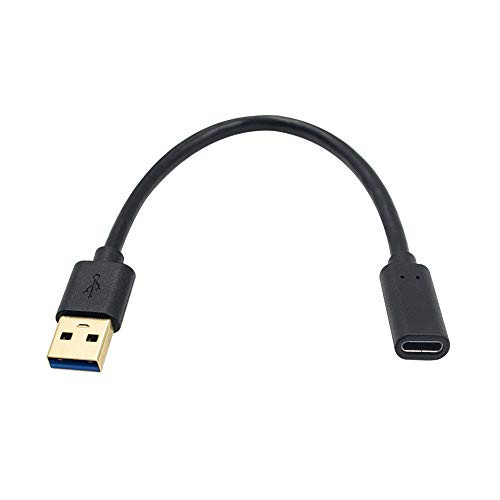 USB C to USB 3_0 Adapter Poyiccot USB 3_0 Male to USB C Female Cable Compatible with Laptops Power Banks Chargers and More Devices with Standard USB A Ports-12inch 20cm