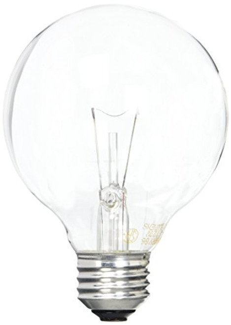 GE Lighting 12983 25-Watt G25 Globe Light Bulb Crystal Clear GE Lighting 12983 25-Watt G25 Globe Light Bulb Crystal Clear