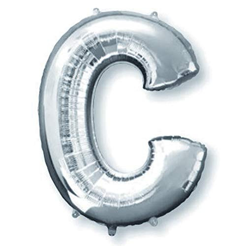 Anagram Letter C Silver Foil Balloon 34