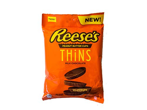 Reeses Peanut Butter Cup Milk Chocolate Thins 3_1 oz Reeses Peanut Butter Cup Milk Chocolate Thins 3_1 oz