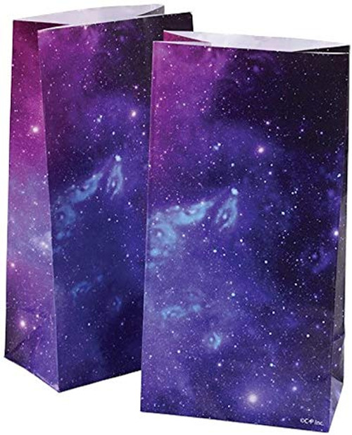Happy Deals~ 1 Dozen 12 Outer Space Paper Goody Bags -Galaxy Planets - Science Solar System Classroom Party Favors Happy Deals~ 1 Dozen 12 Outer Space Paper Goody Bags -Galaxy Planets - Science Solar System Classroom Party Favors