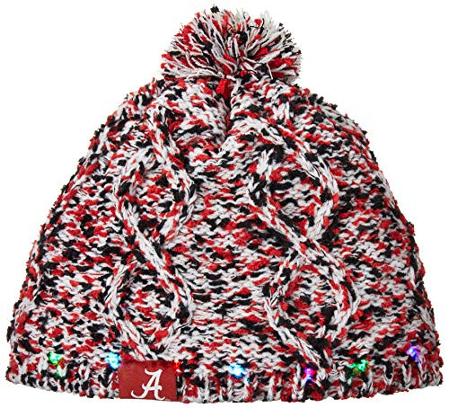 NCAA Alabama Crimson Tide Womens Chunky Light Up Beaniewomens Chunky Light Up Beanie Team Color One Size NCAA Alabama Crimson Tide Womens Chunky Light Up Beaniewomens Chunky Light Up Beanie Team Color One Size