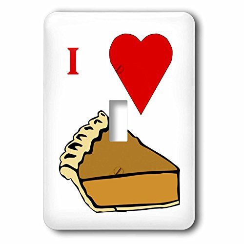 3dRose lsp-60649-1 I Love Pumpkin Pie Single Toggle Switch