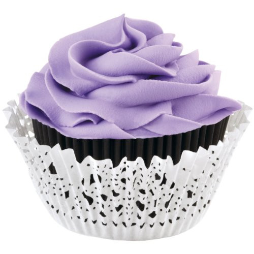 Doily Standard Baking Cup Kit Black and White 24-Pack