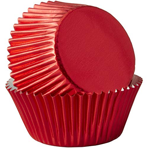 Wilton Baking Cups- Red Foil Standard 2 in_ Diameter 24 Count