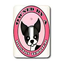 3dRose lsp-47647-1 Owned By A Boston Terrier Toggle switch