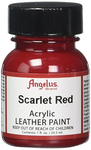Angelus Acrylic Leather Paint - 1 Ounce Scarlet Red