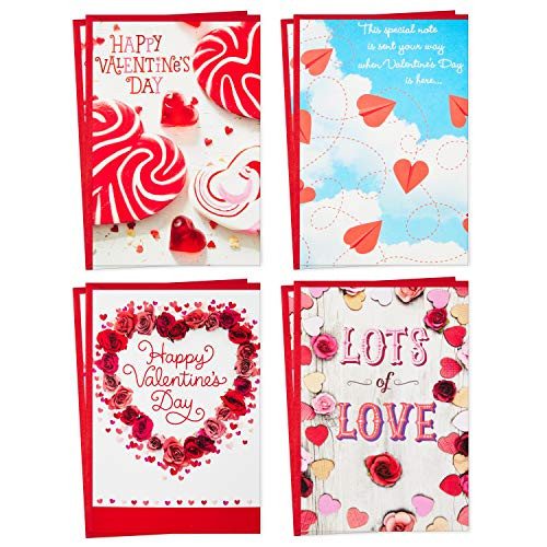 Hallmark Valentines Day Cards Assortment Lots of Love 8 Valentines Day Cards with Envelopes