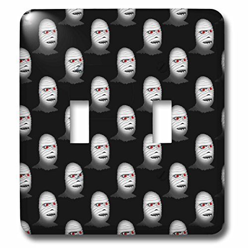 3dRose LLC lsp-55013-2 Pattern Halloween Mummy 2 Double Toggle Switch