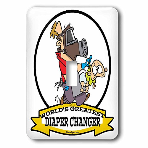 3dRose lsp-103118-1 Funny Worlds Greatest Diaper Changer Dad Cartoon Single Toggle Switch 3dRose lsp-103118-1 Funny Worlds Greatest Diaper Changer Dad Cartoon Single Toggle Switch