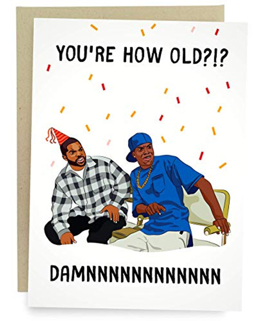 Sleazy Greetings Damn Meme Funny Birthday Card For Him Or Her  Damn Youre How Old Birthday Card