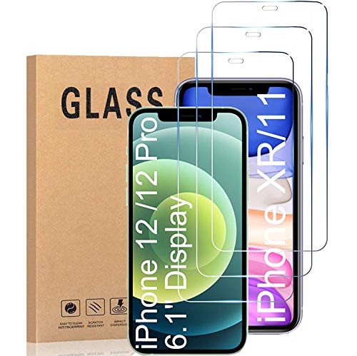 Compatible with iPhone 12 Screen Protector Tempered Glass Screen Protector for iphone 12 Pro 6_1 inch 3-Pack