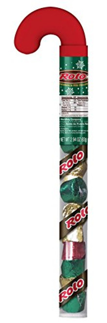 ROLO Holiday Chewy Caramels in Milk Chocolate Candy Filled Cane 2_94 Ounce ROLO Holiday Chewy Caramels in Milk Chocolate Candy Filled Cane 2_94 Ounce