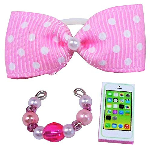 happyblockbuilder compatible with Littlest Pet Shop Accessories Bow Collar Phone Tablet Craft Sets Random Gift Bag Lots Pets NOT Included 6 pc_