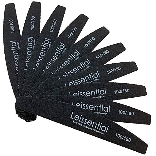 Nail Files and Buffers 100180 Grit Nail File Set Double Sided Emery Boards Manicure Tools for Nail Grooming and Styling 100180