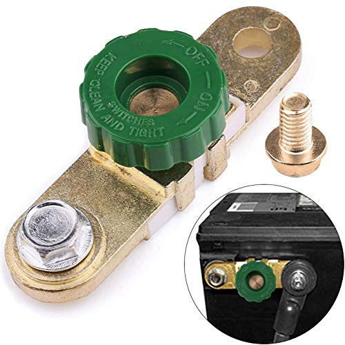 Side Post Battery Disconnect Switch Battery Master Switch Car Battery Terminal Link Switch Battery Cutoff Shut Off Kill Switch for Auto Truck Vehicle Rv Boat Marine Negative