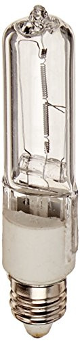 JD 75W Mini Candelabra E11 - Halogen Single Ended Light Bulb 75 Watt Clear Anyray