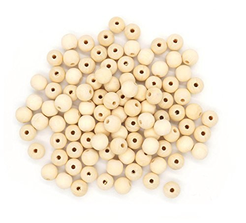 LuckyStar365 200pcs 16mm Natural Round Wooden Beads, Natural Color Round Ball Wood Spacer Beads for DIY Jewelry Making (16mm) LuckyStar365 200pcs 16mm Natural Round Wooden Beads, Natural Color Round Ball Wood Spacer Beads for DIY Jewelry Making (16mm)
