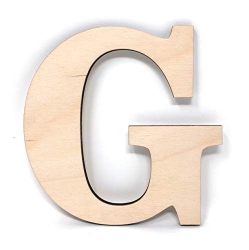 Gocutouts Wooden 12 Letter G Cutouts Unfinished Wooden Letters Style 1 12