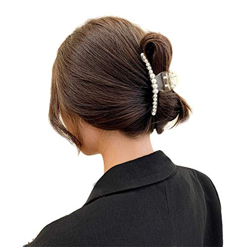 Pearl Hair Claws Clips Women Elegant Hairpins Hair Accessories Girls Hair Crab Clamps Hairgrip Fashion Barrettes Headwear Christmas Birthday Gifts