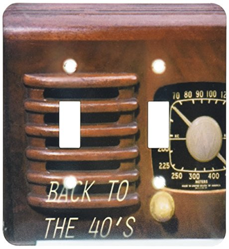 3dRose lsp-33174-2 Retro Radio Toggle Switch Multi-Color