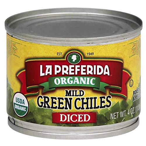 La Preferida Organic Green Chiles Mild-Diced 4 oz Pack - 1