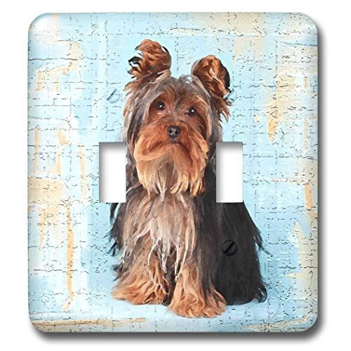 3dRose lsp-4160-2Yorkshire Terrier Double Toggle Switch