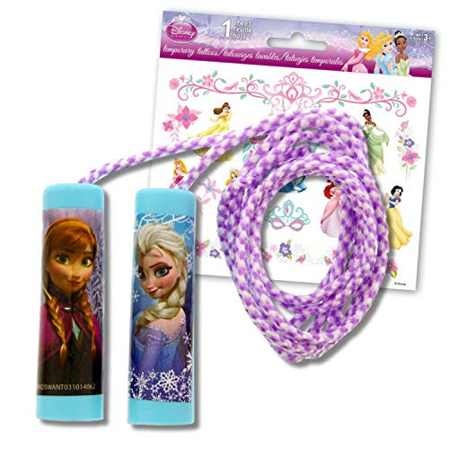 Disney Frozen Elsa and Anna Jump Rope for Girls with Fun Disney Princess Reward Temporary Tattoos Disney Frozen Elsa and Anna Jump Rope for Girls with Fun Disney Princess Reward Temporary Tattoos