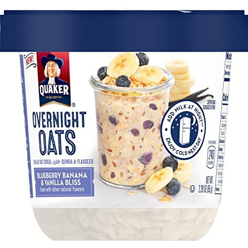 Quaker Overnight Oat Blueberry Banana Vanilla 2_29 Ounce