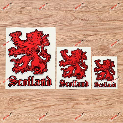Scottish Lion Rampant Red Scotland Decal Vinyl Sticker - 3 Pack Reflective 3 Inches 4 Inches 6 Inches - Style B for Car Boat Laptop Cup Scottish Lion Rampant Red Scotland Decal Vinyl Sticker - 3 Pack Reflective 3 Inches 4 Inches 6 Inches - Style B for Car Boat Laptop Cup