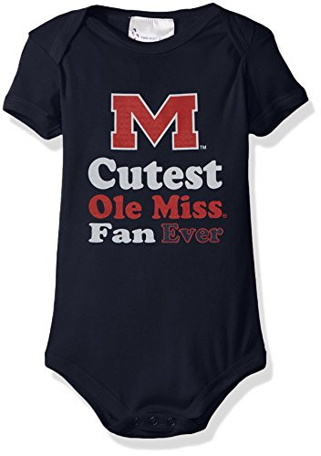 Two Feet Ahead NCAA Mississippi Old Miss Rebels Infant Lap Shoulder Creeper 12 Months Navy