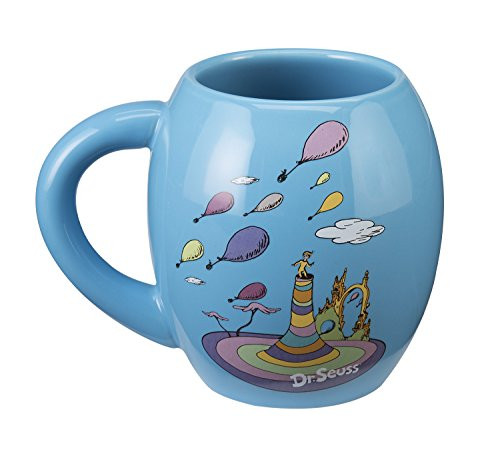 Vandor Dr. Seuss Oh the Places 18 Oz. Oval Ceramic Mug (53830)