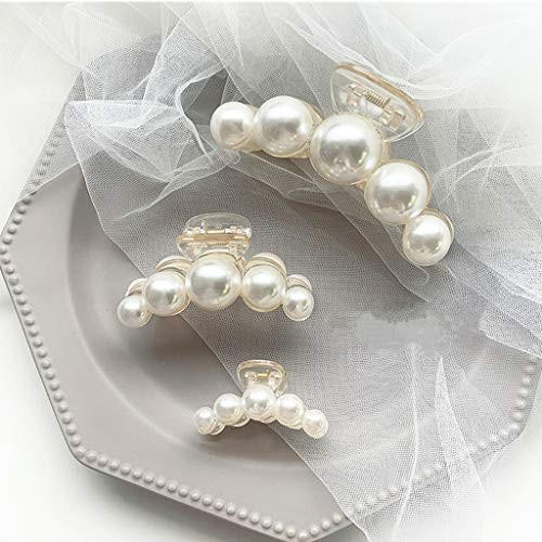 3Pcs Hair Claw Clips for WomenLYDZTION Pearl Claw Hair Clips Non Slip Hair Clip Jaw Clips Styling Accessories for Women Girls 3Pcs Hair Claw Clips for WomenLYDZTION Pearl Claw Hair Clips Non Slip Hair Clip Jaw Clips Styling Accessories for Women Girls