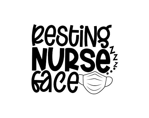 Resting Nurse Face Funny MKR Decal Vinyl Sticker Cars Trucks Vans Walls LaptopBlack5_5 x 4_5 inMKR1448 Resting Nurse Face Funny MKR Decal Vinyl Sticker Cars Trucks Vans Walls LaptopBlack5_5 x 4_5 inMKR1448