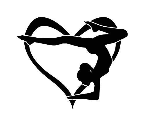 Gymnast Heart Love Gymnastics NOK Decal Vinyl Sticker Cars Trucks Vans Walls LaptopBlack5_5 x 4_5 inNOK937 Gymnast Heart Love Gymnastics NOK Decal Vinyl Sticker Cars Trucks Vans Walls LaptopBlack5_5 x 4_5 inNOK937