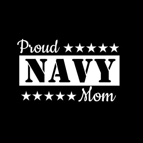 Proud Navy Mom Stars NOK Decal Vinyl Sticker Cars Trucks Vans Walls LaptopWhite5_5 x 3_5 inNOK1310 Proud Navy Mom Stars NOK Decal Vinyl Sticker Cars Trucks Vans Walls LaptopWhite5_5 x 3_5 inNOK1310