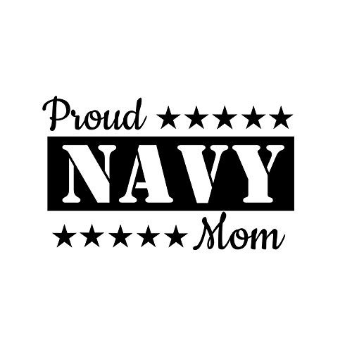 Proud Navy Mom Stars NOK Decal Vinyl Sticker Cars Trucks Vans Walls LaptopBlack5_5 x 3_5 inNOK1320 Proud Navy Mom Stars NOK Decal Vinyl Sticker Cars Trucks Vans Walls LaptopBlack5_5 x 3_5 inNOK1320