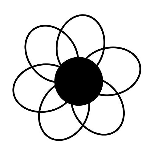 Simple Flower NOK Decal Vinyl Sticker Cars Trucks Vans Walls LaptopBlack5_5 x 5_5 inNOK193 Simple Flower NOK Decal Vinyl Sticker Cars Trucks Vans Walls LaptopBlack5_5 x 5_5 inNOK193